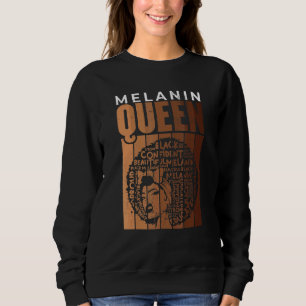 Sudadera Melanin Reina Afro Mujer Negra Orgullo Negro Afric