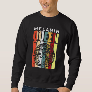 Sudadera Melanin Reina Mes de Historia Negra Orgullo Negro 