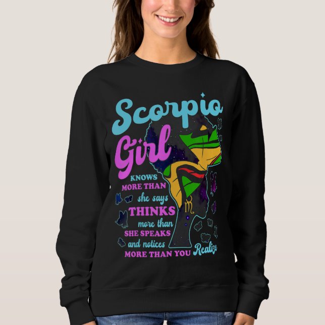 Sudadera Melanin Scorpion Afro (Anverso)