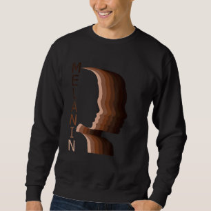 Sudadera Melanin Shades Drippin Chica negro Afro Silhouette