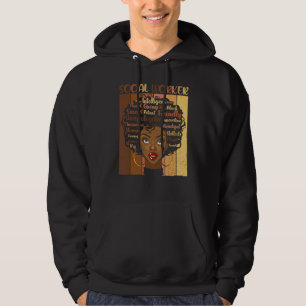 Sudadera Melanin trabajador social afro pelo negro Monto de