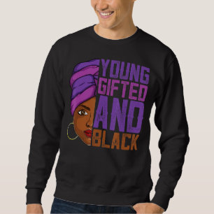 Sudadera Melanin Wo Africano, Joven Ed Y Negro, Aparato Afr