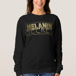 Sudadera Melanina africana negra secreta