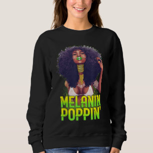 Sudadera Melanina de afro natural Poppin afroamericano