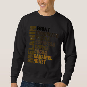 Sudadera Melanina Ébano Chocolate Mocha Espresso Miel Cacao