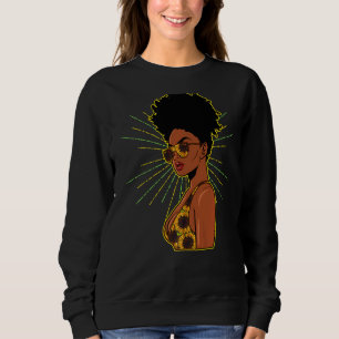 Sudadera Melanina Madre Sunflower Verano mágico