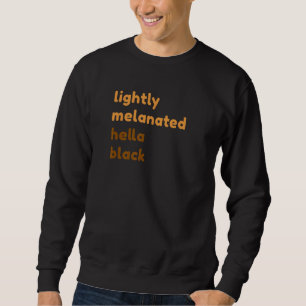 Sudadera Melanina negra ligeramente melanina africana amer