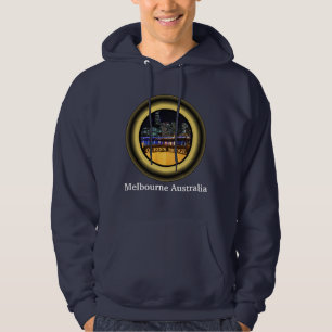 Sudadera Melbourne Australia CBD Lights over Queen's Bridge
