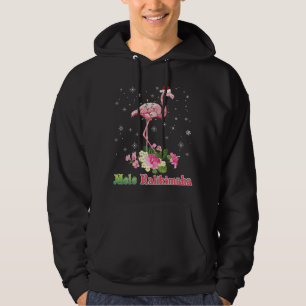 Sudadera Mele Kalikimaka Flamingo Santa Navidades Merry