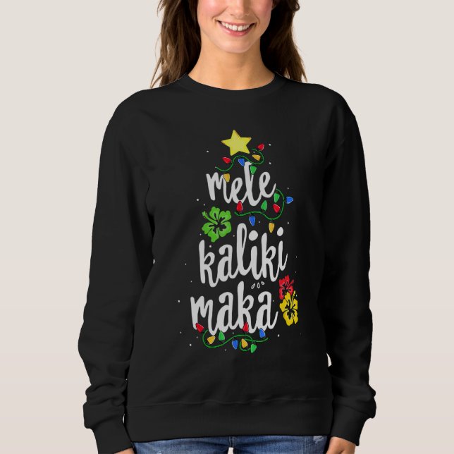 Sudadera Mele Kalikimaka Navidades de Hawaian Appartal, San (Anverso)