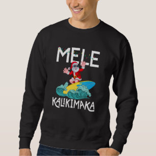 Sudadera Mele Kalikimaka Navidades hawaianos Hawaii Santa S