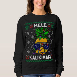 Sudadera Mele Kalikimaka Navidades piña Navidad hawaiana