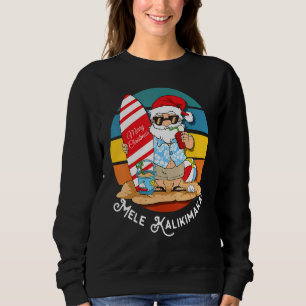 Sudadera Mele Kalikimaka Retro Navidades Hawaianos En Julio