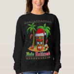 Sudadera Mele Kalikimaka Tribu Tiki Santa Hawaii Christma<br><div class="desc">Mele Kalikimaka Tribu Tiki Navidades Santa Hawaii Luces</div>