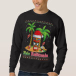 Sudadera Mele Kalikimaka Tribu Tiki Santa Hawaii Christma<br><div class="desc">Mele Kalikimaka Tribu Tiki Navidades Santa Hawaii Luces</div>