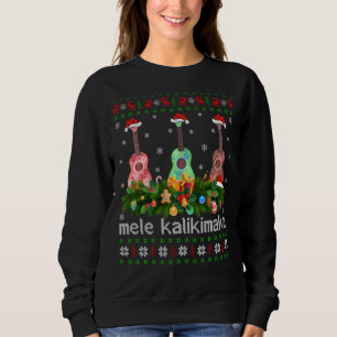 Sudadera Mele Kalikimaka Ukulele Guitar Ugly Ukulele Christ