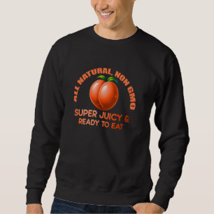 Sudadera Melocotón divertido cómelo papá inapropiado vergon