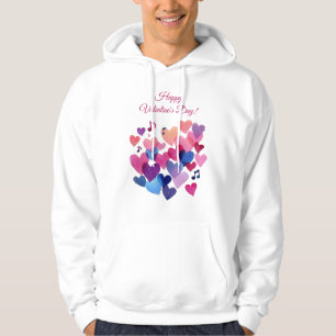 Sudadera Melodía de Corazón Acuarela Día de San Valentín