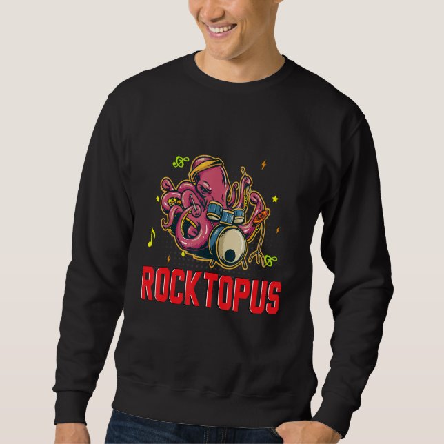Sudadera Melodioso Ocho Rocktopus Armónico Kraken (Anverso)