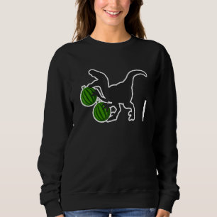 Sudadera Melonsauro Cute Watermelón y Dinosaurio Tropical