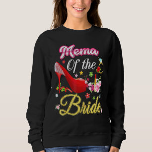Sudadera Mema De La Novia Feliz Boda Flor Zapato Rosa M
