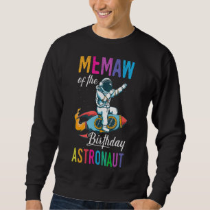 Sudadera Memaw Del Astronauta De Cumpleaños Espacio Fiesta