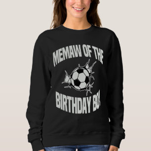 Sudadera Memaw Del Equipo De Fútbol De Birthday Bday Fiesta