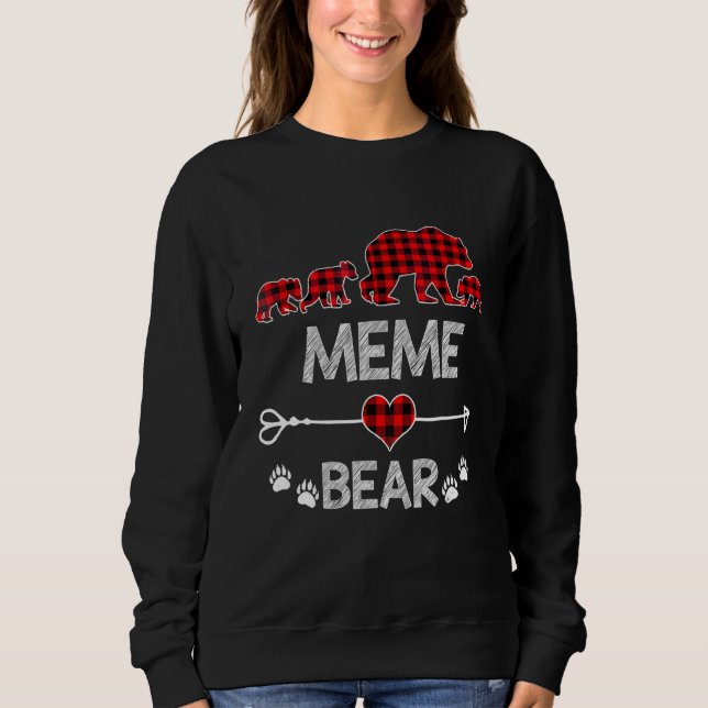 Sudadera Meme Bear Red Buffalo Tocado Meme Bear Pajama (Anverso)