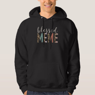 Sudadera Meme Bendito Estampado de Leopardo Lindo