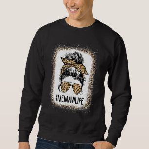 Sudadera Meme blanqueado Leopardo de la vida desordenado Dí