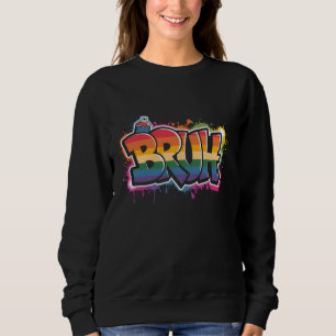 Sudadera Meme Bruh Graffiti Street Art Mens &