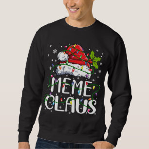 Sudadera Meme Claus Navidades de Santa Hat Familia Xma