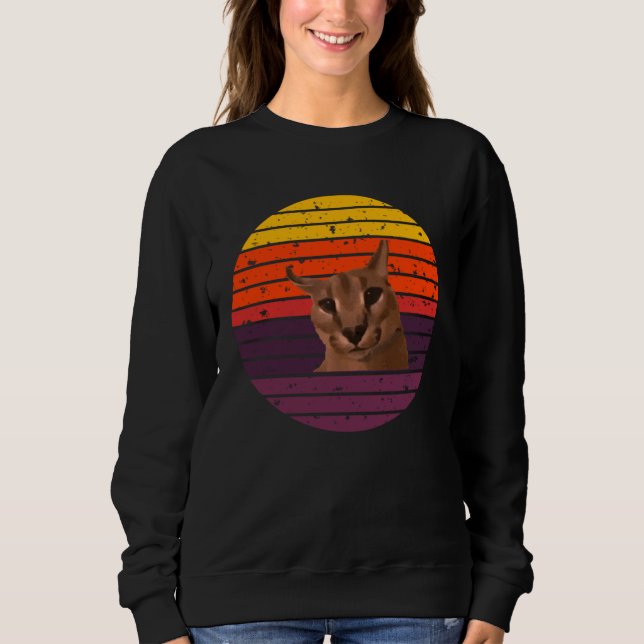 Sudadera Meme de Big Floppa Lindo AKA Gregory orejas  1 (Anverso)