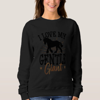 Sudadera Meme de caballo de tiro para un jinete de Clydesda