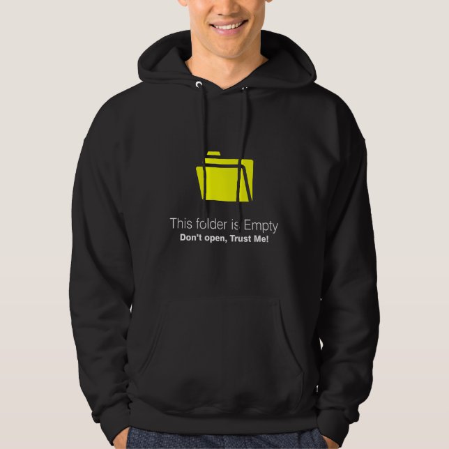 Sudadera Meme de carpeta vacía (Anverso)