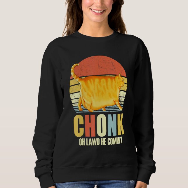 Sudadera Meme de Chonker Fat Cat Chonky (Anverso)