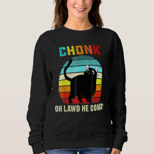 Sudadera Meme de escala de gatos chonk meme memes de gatos 
