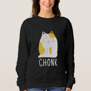 Sudadera Meme de escala divertida de Chonk Cat