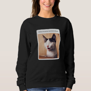 Sudadera Meme de gato cuando estoy en la ferretería