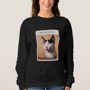 Sudadera Meme De Gato Cuando Estoy En La Tienda Hrift