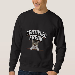 Sudadera meme de gato divertido meme certificado Freak Funn