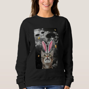 Sudadera Meme de gato divertido Pascua alienígena ciencia o