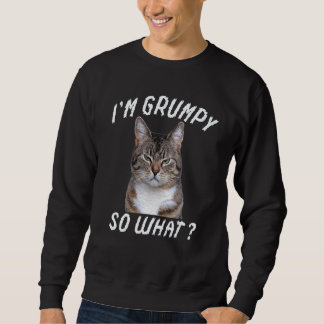 Sudadera Meme de gato enojado Estoy gruñón y qué 4