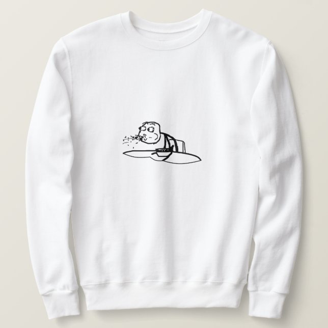 Sudadera Meme de Guy Spitting Cereal (Anverso del diseño)