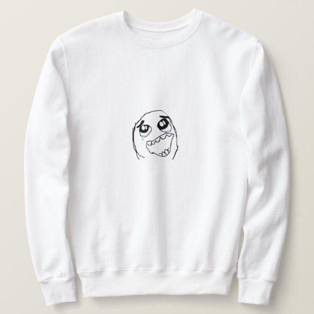Sudadera Meme de Happy Derp (Anverso del diseño)