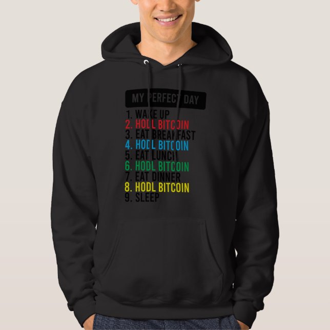 Sudadera Meme de HODL de Bitcoin BTC   Idea para un Bitcoin (Anverso)