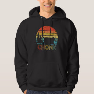 Sudadera Meme de la escala del gato Chonk estilo retro de g