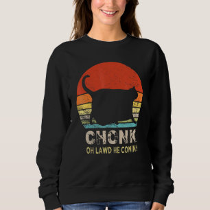 Sudadera Meme de la escala del gato Chonk Memes de los gato