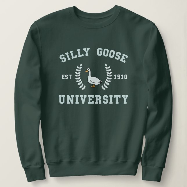 Sudadera Meme de la Universidad tonta de Silly Goose (Anverso del diseño)
