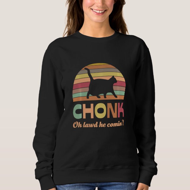Sudadera Meme De Memes Graciosos De Chonk Scale Cat Memes M (Anverso)